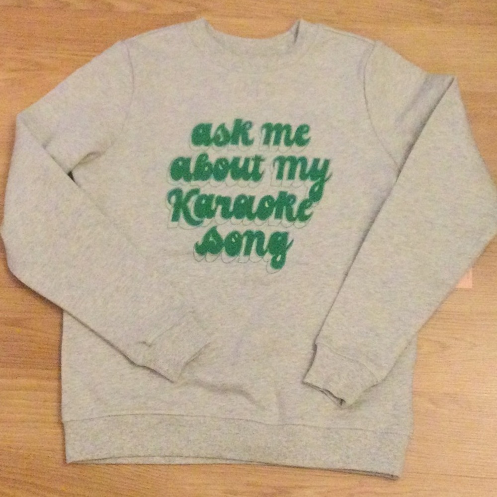 NWT Ban.do Karaoke Song Sweatshirt